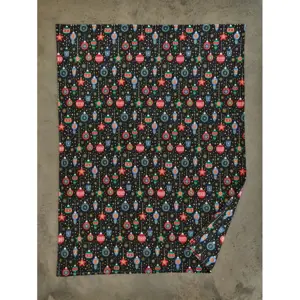 Deyongs Christmas Baubles Super Soft Fleece Throw